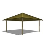 CAD Drawings BIM Models Superior Recreational Products | Shelter and Site Amenities