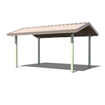 View All-Steel Gable End Shelters