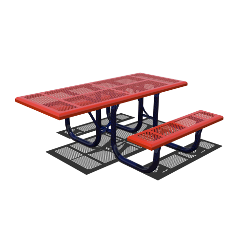 CAD Drawings Superior Recreational Products | Shelter and Site Amenities Perforated Style Tables