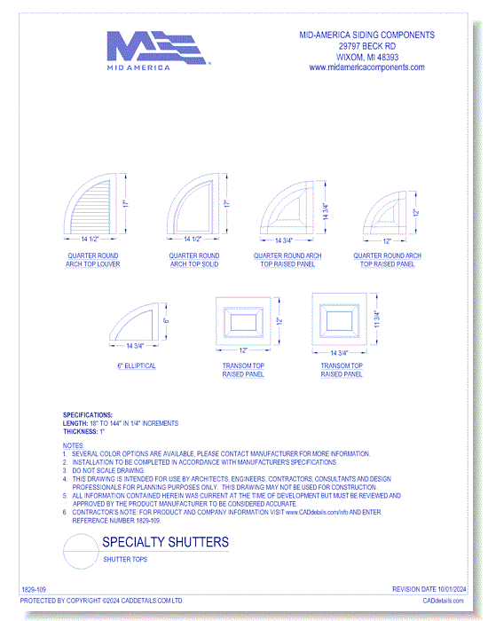 Shutter Tops