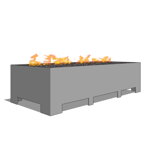 Linear Burner System Outdoor Fireplace