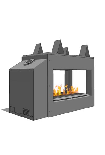 Bim Models Of Fireplaces Caddetails, Double Sided Fireplace Revit