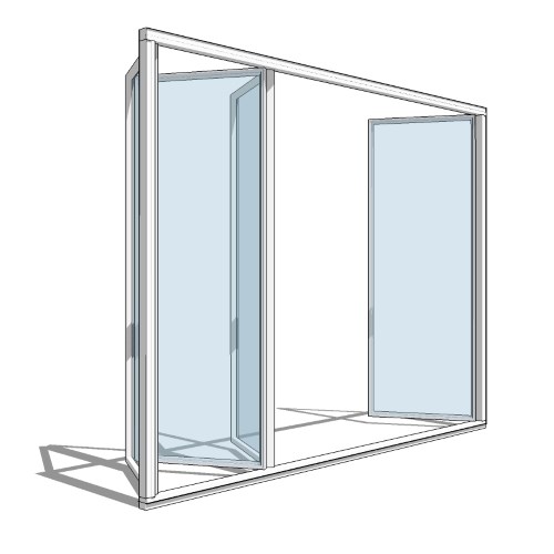 NanaWall® SL82: Structurally Glazed, Thermally Broken Aluminum Framed Folding System