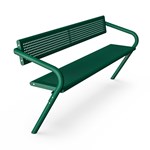 View Agora Steel Bench with Backrest
