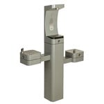 View Model 3612FR: ADA Outdoor Stainless Steel Freeze-Resistant Bottle Filler and Dual Fountain
