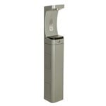 View Model 3610FR: ADA Outdoor Freeze-Resistant Stainless-Steel Pedestal Bottle Filler