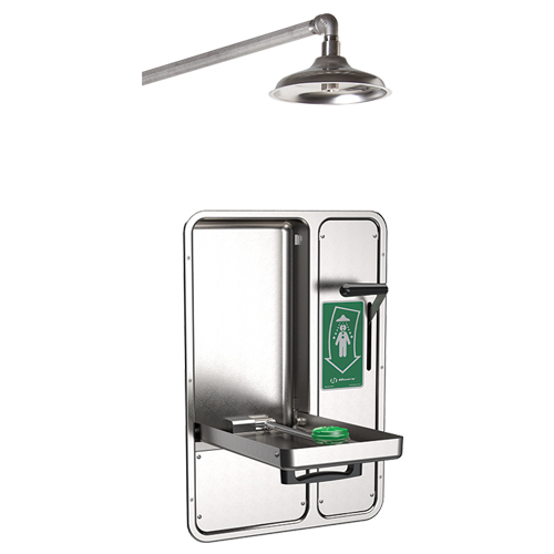 CAD Drawings Haws Corporation Model 8356WCW: AXION® MSR Barrier-Free Recessed Shower and Eye/Face Wash