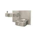 View Model 1117L: Wall Mounted Dual ADA  Adjustable Drinking Fountain