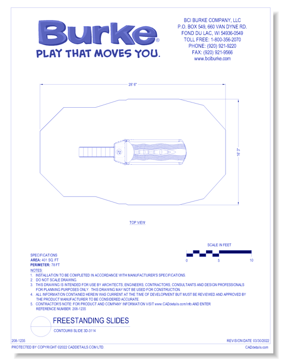 Contour® Slide 3D-3114