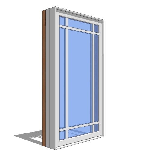 Premium Series™ Window Revit Object: Casement - 1 Wide