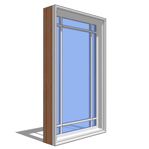 Premium Series™ Window Revit Object: Double Hung Picture - 1 Wide