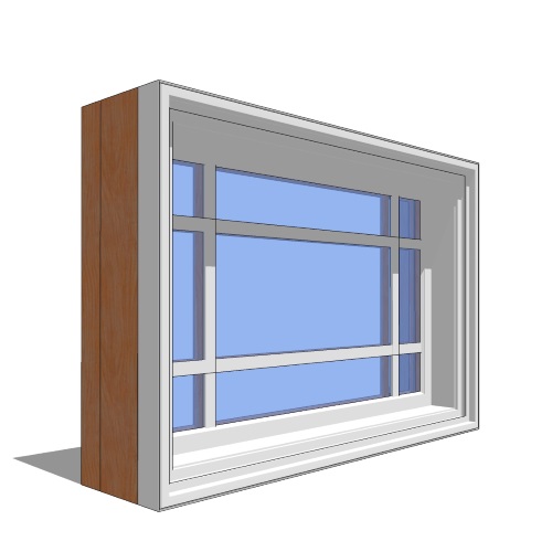 Premium Series™ Window Revit Object: Double Hung Transom - 1 Wide
