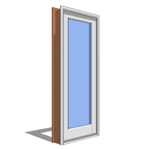 Premium Series™ Door Revit Object: Outswing Door (1 3/4" Panel) - 1 Panel