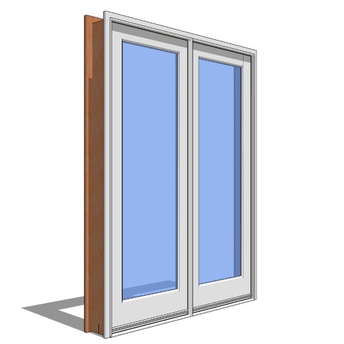 Premium Series™ Door Revit Object: Outswing Door (1 3/4" Panel) - 2 Panel