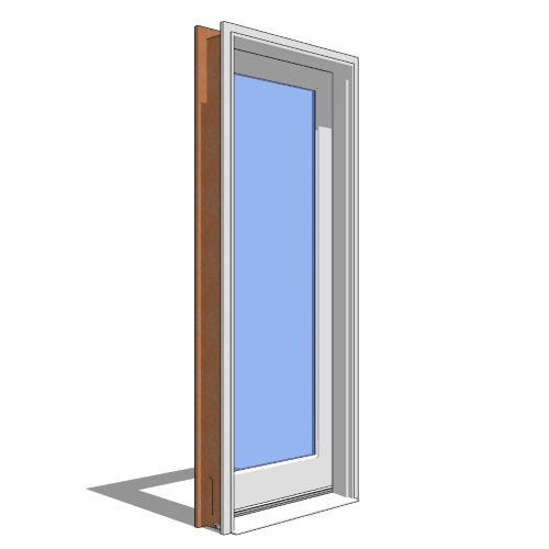 Premium Series™ Door Revit Object: Inswing Door (2 1/4" Panel) - 1 Panel