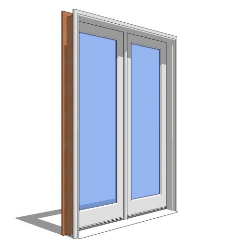 Premium Series™ Door Revit Object: Inswing Door (2 1/4" Panel) - 2 Panel