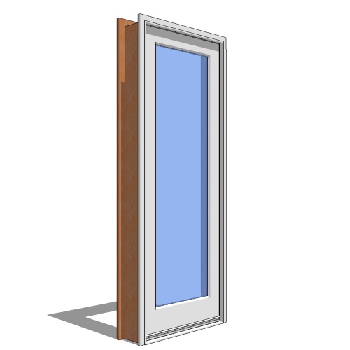 Premium Series™ Door Revit Object: Outswing Door (2 1/4" Panel) - 1 Panel
