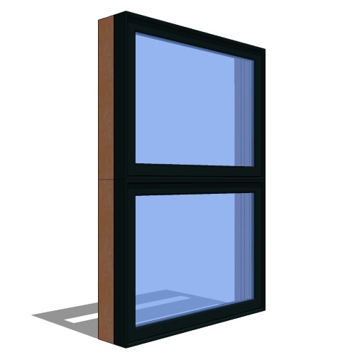 Contemporary Collection™ Window Revit Object: Awning Stack - 1 Wide