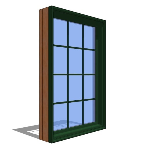 Signature Series™ Window Revit Object: Double Hung Picture - 1 Wide