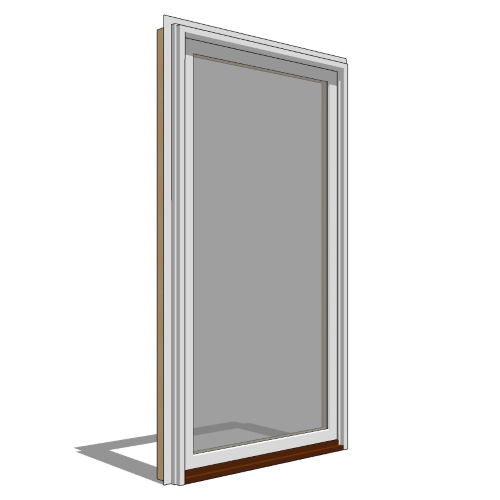 Contemporary Collection™ Door Revit Object: Single Framed Glazed Stationary Panel