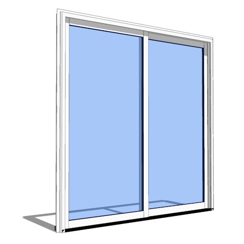 VUE Collection ™ Door Revit Object: Sliding Patio Door - 2 Panel
