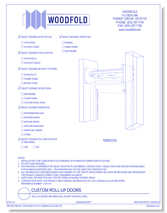 Roll-Up Doors: Between Wall Mount Without Lintel