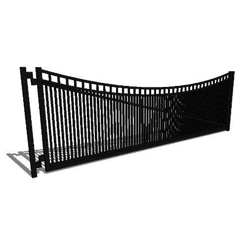 Double Gate Industrial Ascot 02 Arch 3-CH 54" (GT02D192IA543)