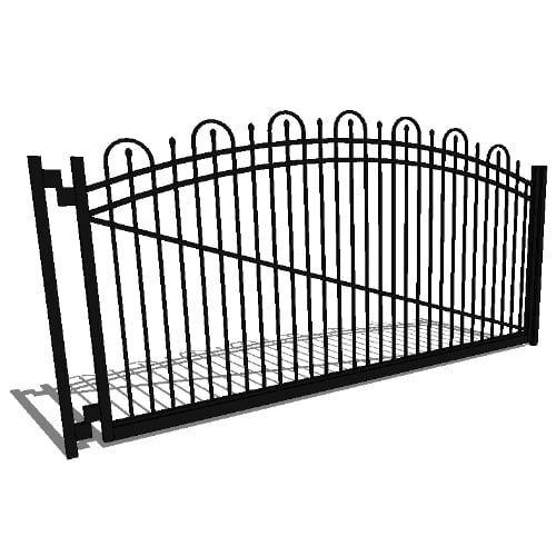 Double Gate Residential Newcastle II 03 Arch 3-CH 54" (GT###)