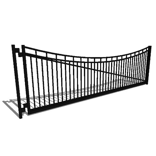 Single Gate Commercial Fairmount 02 Arch 3-CH (GT###)