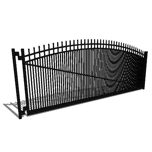 Single Gate Concealed Fastener Belmont 03 Arch 3-CH (GT03D192CB603)