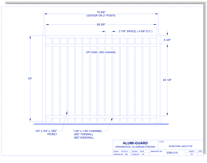 6' Municipal Ascot 54" (M6A543S)