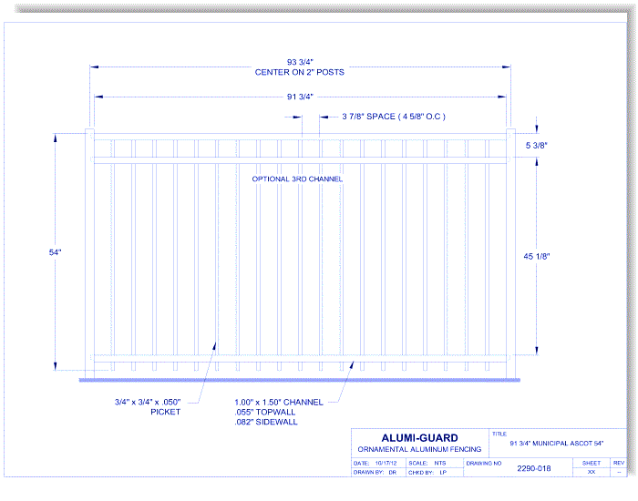 8' Municipal Ascot 54" (M8A543S)