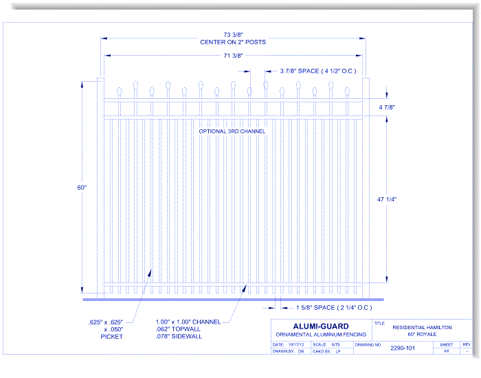 Residential Hamilton 60" Royale (RH603S0-1)