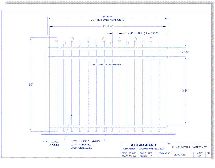 6' Imperial Hamilton 60" (IM6H603S)