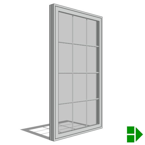 Impervia Series: Double Hung Window, Fixed Unit