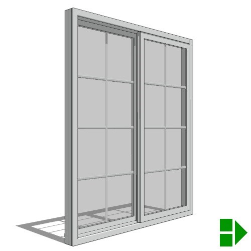 Impervia Series: Sliding Window, Fixed Vent Operation
