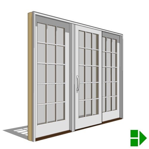 Reserve Series Traditional: Sliding Door, 3 Panel