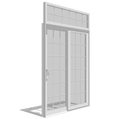 Impervia Series: Sliding Patio Door, Fixed Vent with Transom