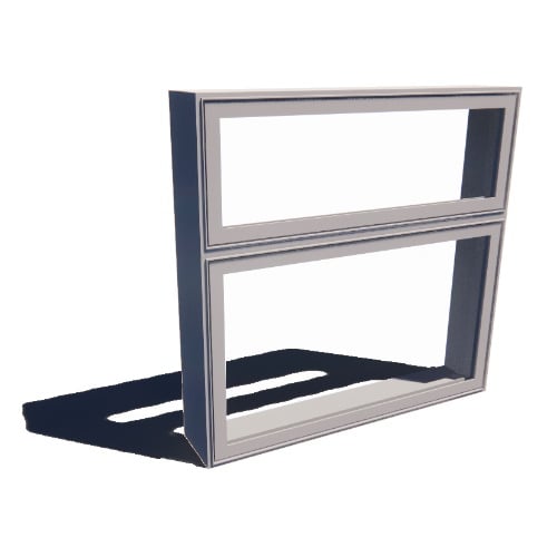 Impervia Series: Awning Window, Vent Unit with Transom