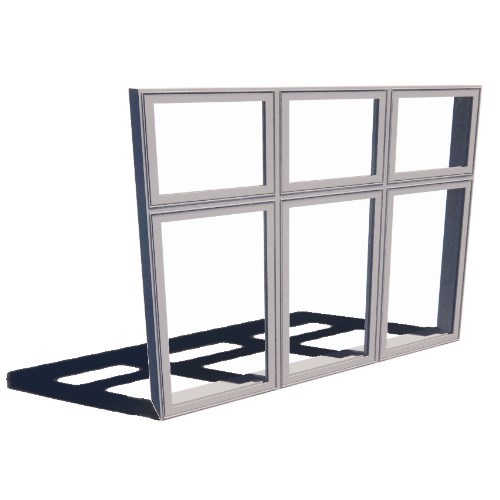 Impervia Series: Casement Window, Vent Unit, Multi-Wide (2-4) with Transom