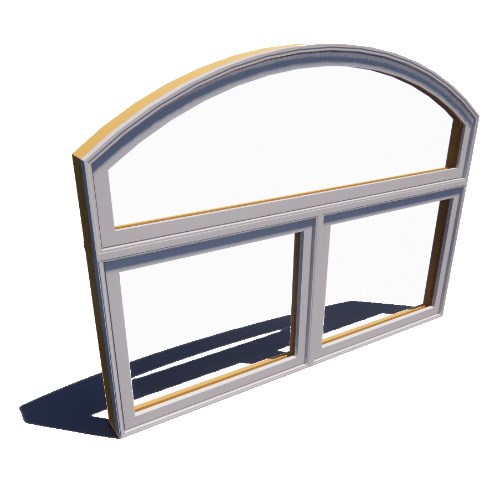 Reserve Series Traditional: Awning Window, Vent Unit, Multi-Wide (2) with Archtop Transom