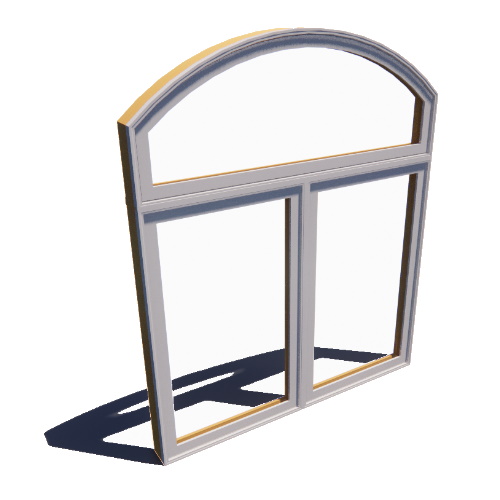 Reserve Series Traditional: Casement Window, Vent Unit, Multi-Wide (2) with Archtop Transom