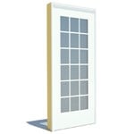View Architect Series, Traditional, Clad, Wood, Commercial Single Door, Hinged, Left Hand Unit