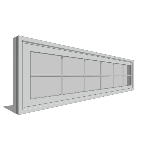 CAD Drawings BIM Models Pella Corporation Impervia Series, Fiberglass Sliding Patio Door, Transom