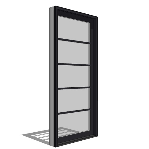 CAD Drawings BIM Models Pella Corporation Architect Series, Contemporary, Clad, Wood, Sliding Door, Fixed Panel