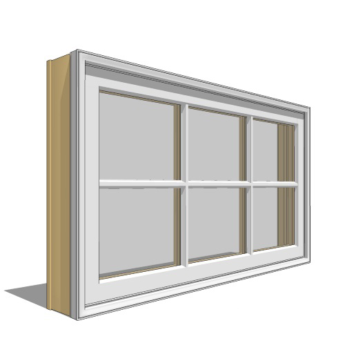 CAD Drawings BIM Models Pella Corporation Pella Reserve, Clad, Wood, Awning Window, Vent Unit