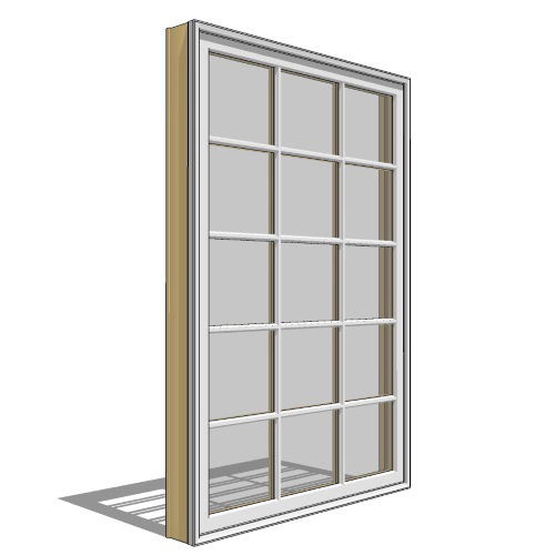 CAD Drawings BIM Models Pella Corporation Pella Reserve, Clad, Wood, Casement Window, Fixed Unit