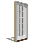 View Pella Reserve, Clad, Wood, In-Swing Door, French-Single, Fixed Units