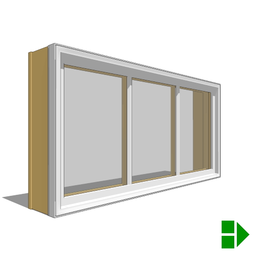CAD Drawings BIM Models Pella Corporation Lifestyle Dual-Pane Series In-Swing Window, Single, Transom Units