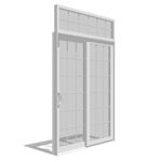 View Impervia Series Sliding Patio Door, Fixed Vent with Transom